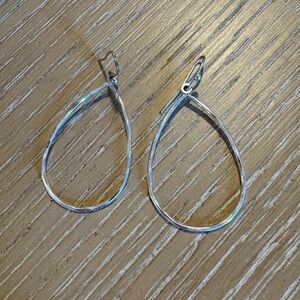 Francescas collection silver teardrop earrings